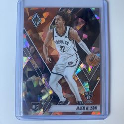 Jalen Wilson Orange Cracked Ice Rc /249