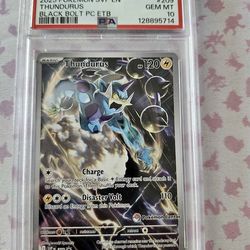 Graded Thundurus Pokémon card