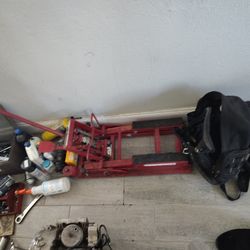 Big Red Motorcycle Jack 
