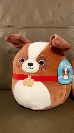 Squishmallows Sassafras the Saint Bernard  8” Squishmallows. SO soft and adorable! New With The Tags. Gift-giving condition.