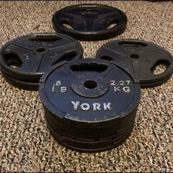 TSA & York: Weight Plate Sets. 5lb. - 25lb. Set