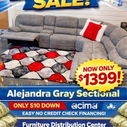 Alejandra Modular Reclining Sectional ONLY $1399