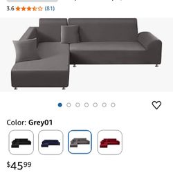 Protective cover for L-shape couch