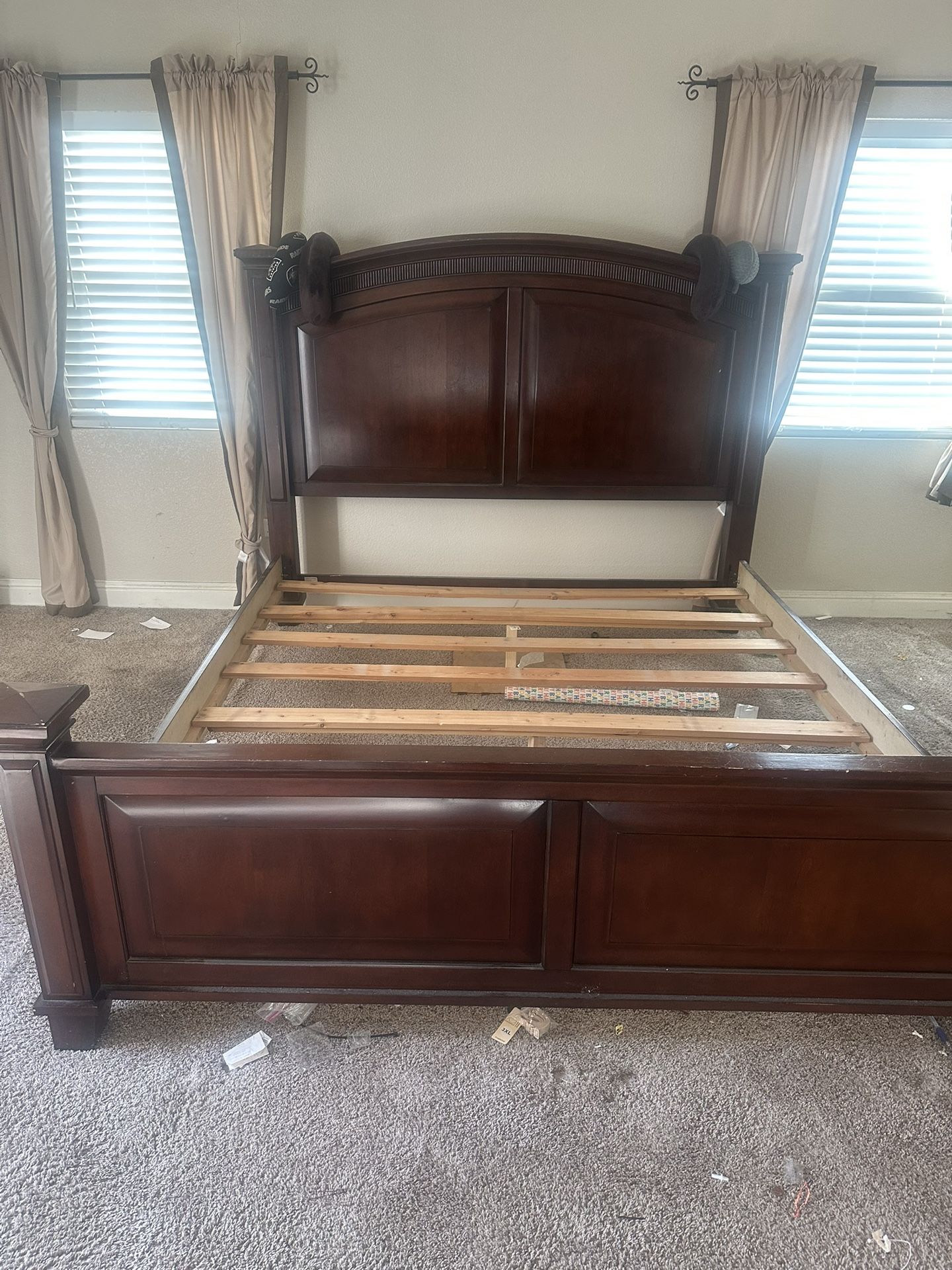 King Bed Frame W/box  Springs X2