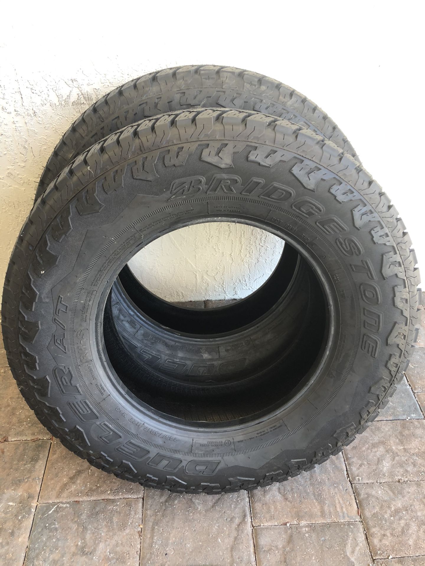 (2) Bridgestone Dueler 245/75/17 year 2021