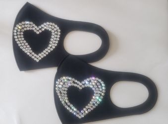 Face mask bling spakly gems