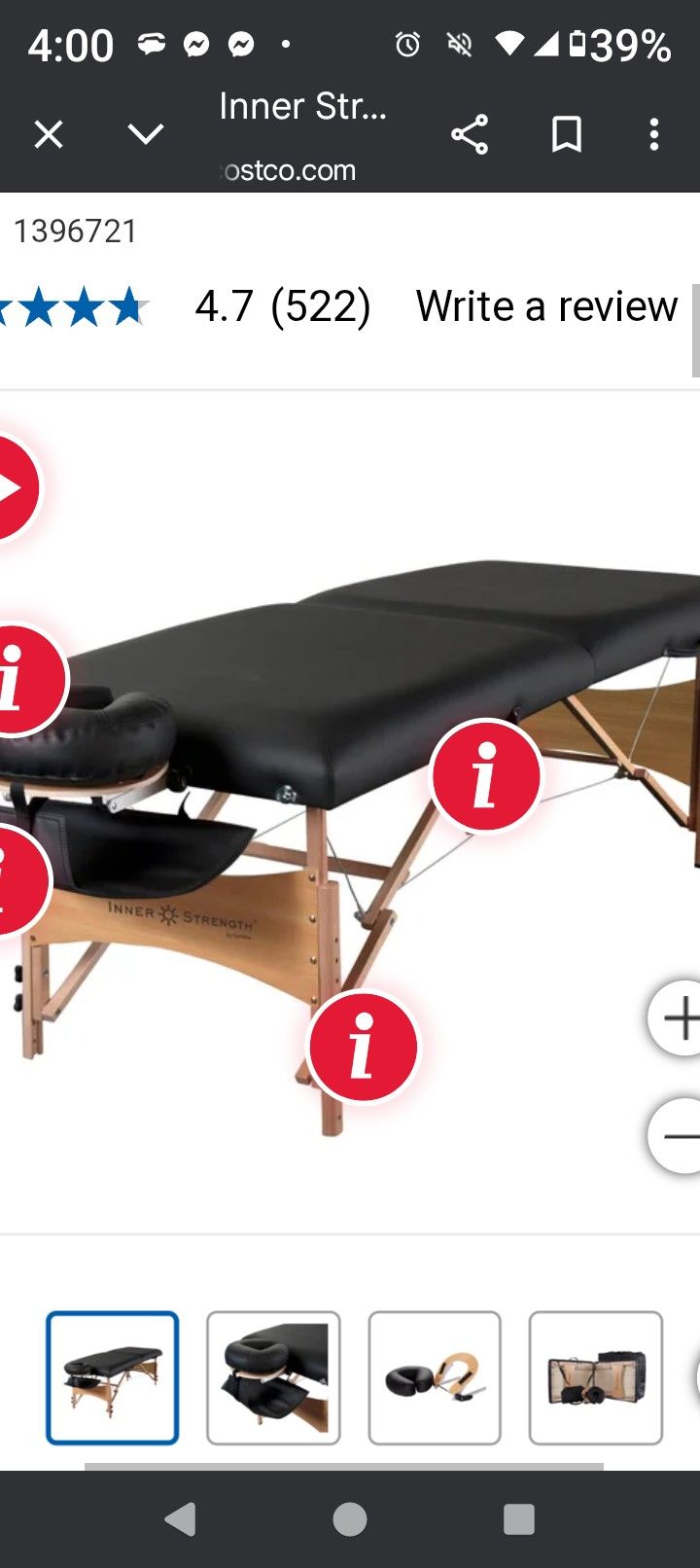 Inner Strength Sycamore Portable Massage Table