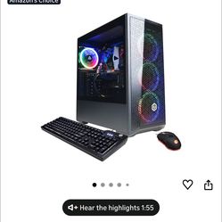CyberPowerPC Gamer Xtreme VR Gaming PC, Intel Core i5-13400F 2.5GHz, GeForce RTX 4060 8GB, 16GB DDR5, 1TB PCIe Gen4 SSD, WiFi Ready & Windows 11 Home 