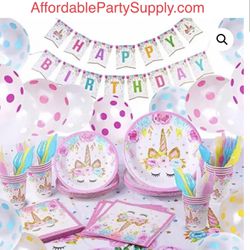 Unicorn Birthday Party Set