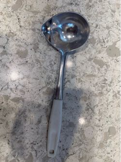 Vintage Retro Kitchen Utensil Lipped Ladle Sauce Spoon Made in Japan
