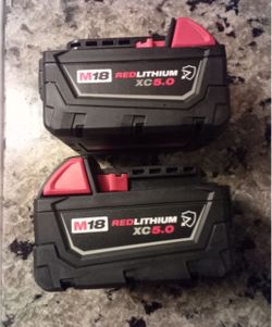 ⚫️🔴Milwaukee M18 18-Volt 5.0 Ah Lithium-lon XC