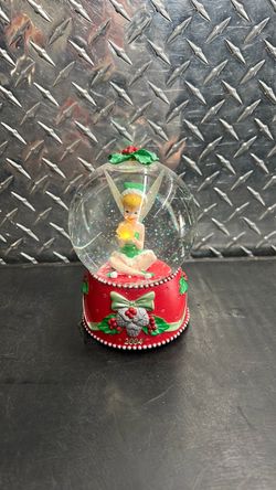 Disney Holiday Christmas 2004 Tinkerbell Light Up Snow Globe