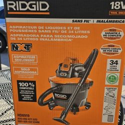 Rigid Shop Vac 18v