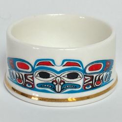 Vintage Bone China Trinket Box - Missing Lid