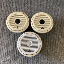 * JL AUDIO * TOP QUALITY MARINE SPEAKERS IN EXCELLENT CONDITION  * SET OF 3 * MUST SEE . 
