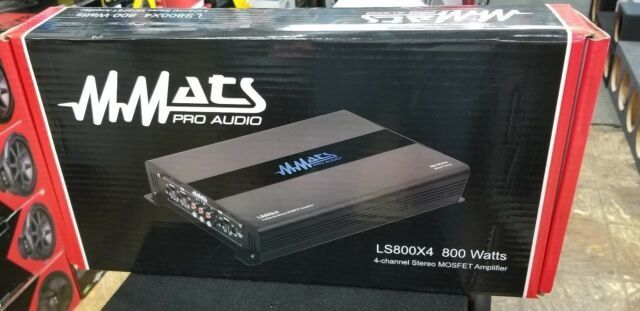 MMATS pro audio ls800x4 800 watts 4ch stereo mosfet amp Almost gone $179.99