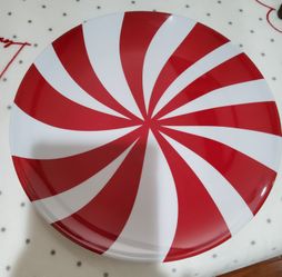 New 19-1/2D Candycane Platter