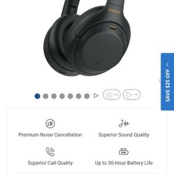 Sony WH-1000XM4 Premium Wireless Noise Cancelling Headphones|Black