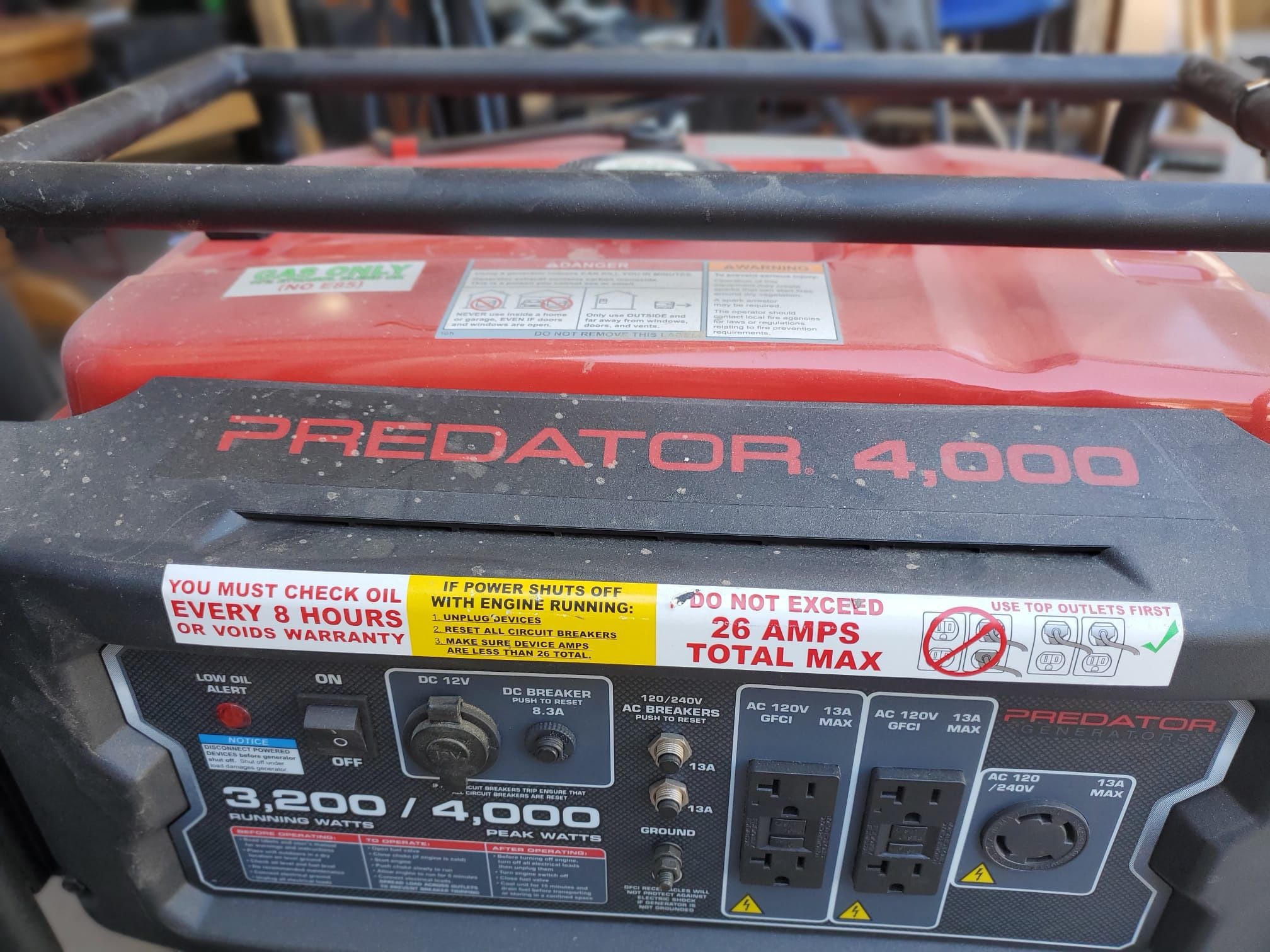 400WATT GAS GENERATOR $350