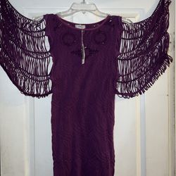 Purple stretchy dress