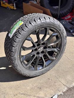 Wheels Tires 22x9 6x5.5 Silverado Sierra Yukon Tahoe Suburban Escalade 22” 6x139.7 Rims Tires