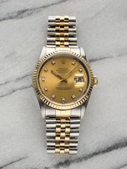 ROLEX Date Just 36 Diamond Dial