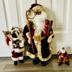 Vintage Black Santa Christmas Collection