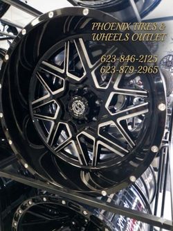 Phoenix Tires & Wheels Outlet Alert: Just landed! Aggressive 22x12 (6x139.7) wheel setups in stock. Upgrade your ride today. Call us at 623-846-2125 o
