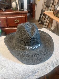 Ladies TEXAS Cowboy Hat with Chin Strap