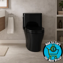 TOTO Nexus Ebony Elongated Chair Height Soft Close 1-piece Toilet