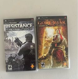 PSP God of War/Resistance $30