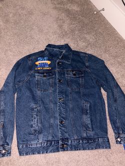 Large Tune Squad Member Only Blue Jean Jacket