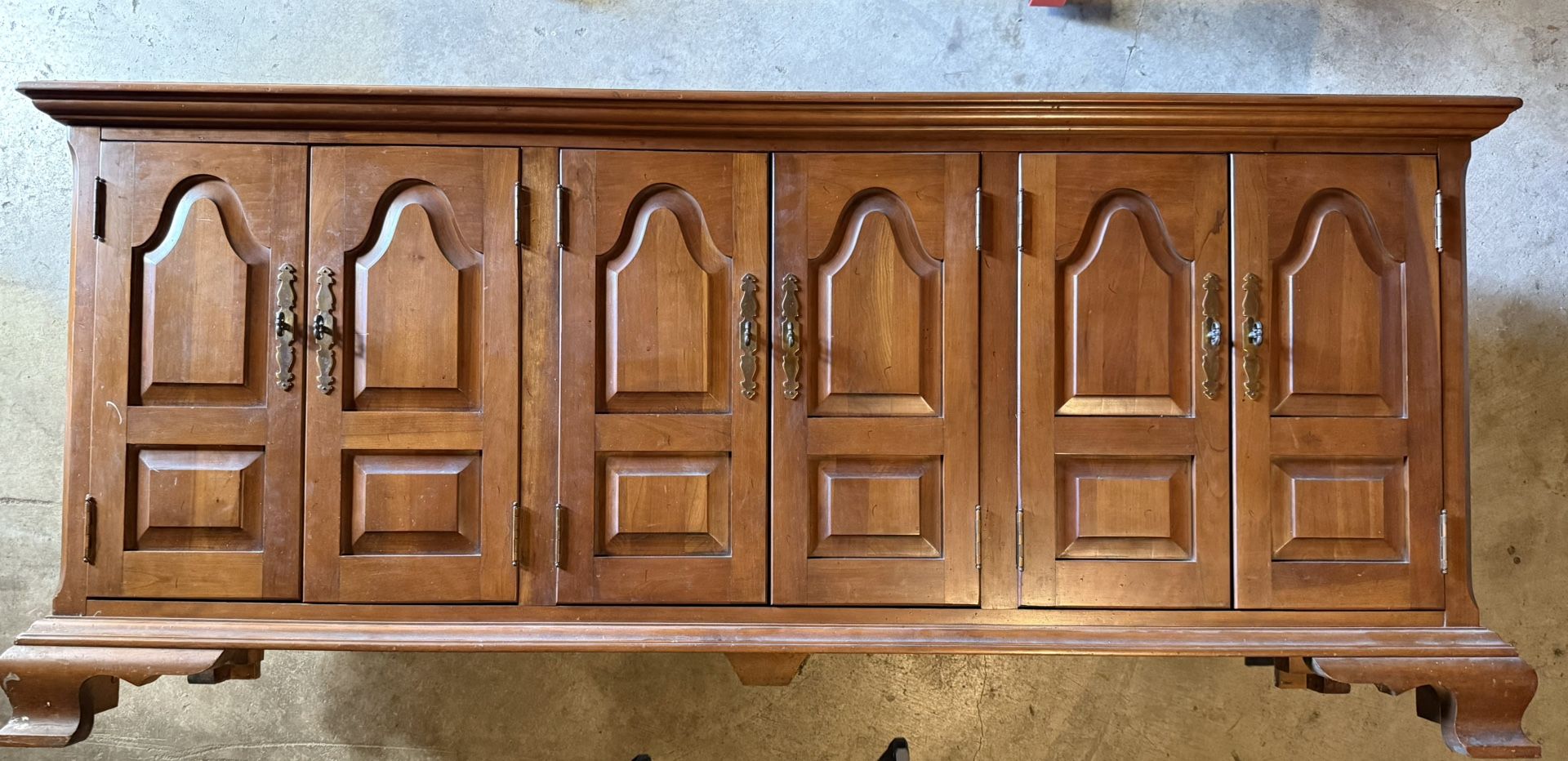 mid century buffet (solid wood)