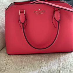 Kate Spade Papaya Pink Satchel (Brand New!)