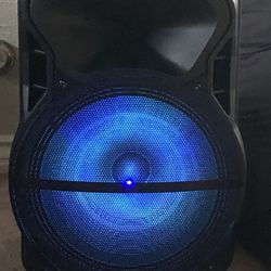 Brand New 15ā Portable Bluetooth Speaker With Lights And Microphone