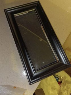 4x10 black rectangular picture frame with a wide molding