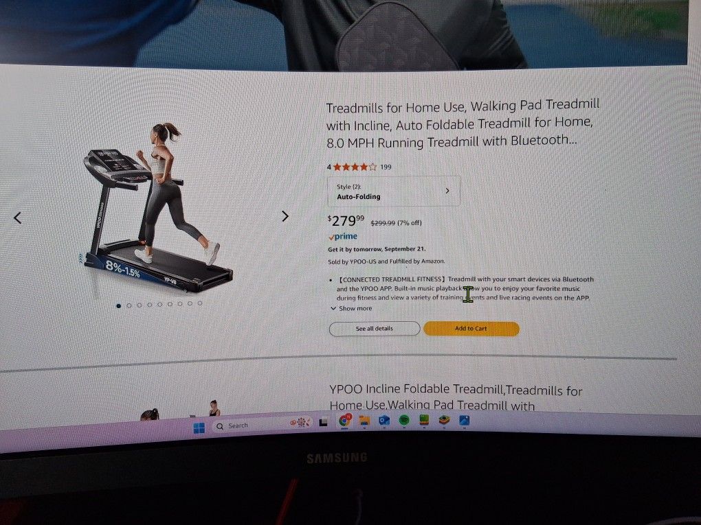 Like New YPOO Treadmill With All IT Came With YPV8
