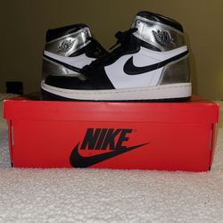 Air Jordan High 1 Silver Toe