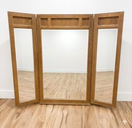 Vintage Trifold Mirror