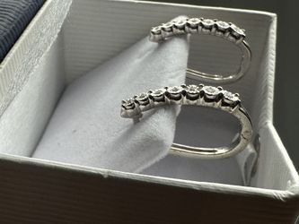 Diamond Hoop Earrings