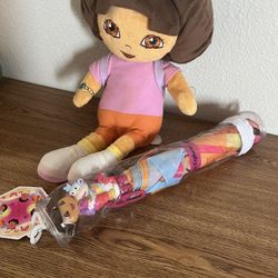 Dora Plush And Umbrella Vintage 