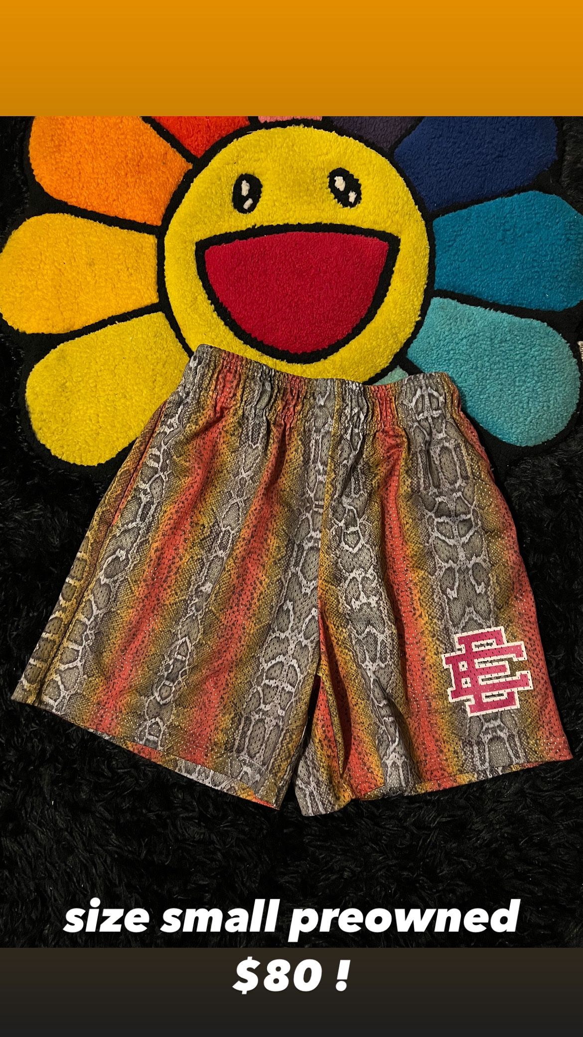 snake skin eric emanuel shorts