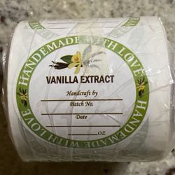 🎀 FREE - Vanilla Extract Labels (Roll)