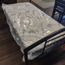 Twin Bed Frame With Mattress On Sale Now