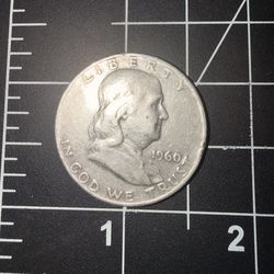 1960 Franklin Half Dollar – 90% Silver Coin