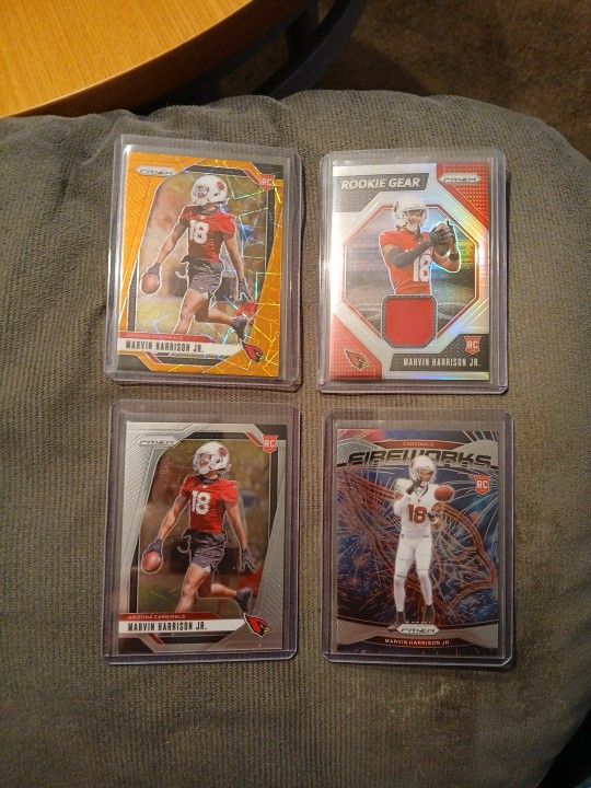 Marvin Harrison Jr Prizm Rookie Card Lot