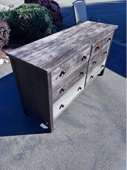 Pottery barn farmhouse X-wide dresser