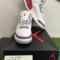 Size 11.5 - Jordan 3 Retro Mid Fire Red