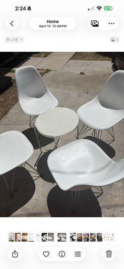 Table and chairs