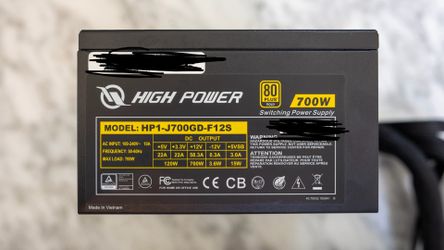 High Power 700w 80+ Gold psu
